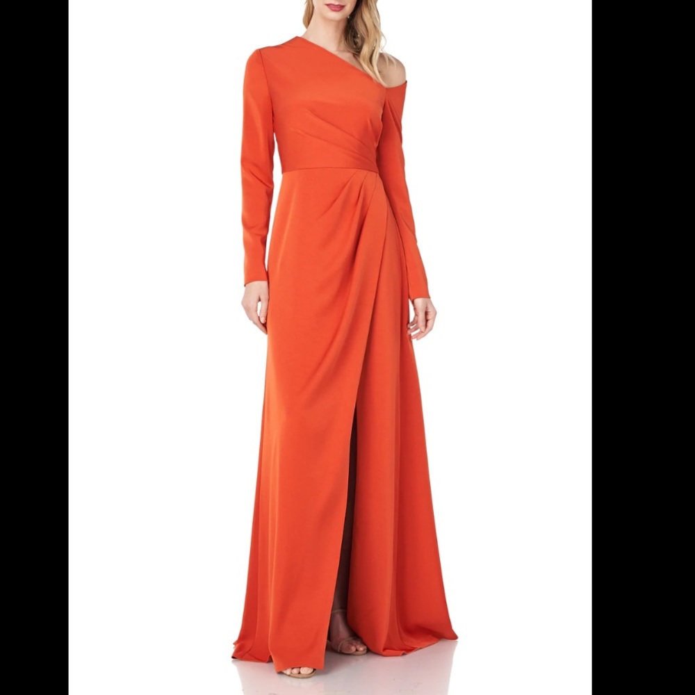 Kay Unger Burnt Orange Gown